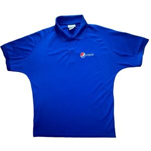 WearGuard Pepsi Blue Polo Shirt Large - Polyester Uniform by Aramark